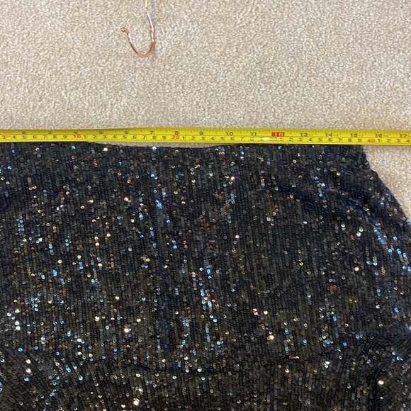 Free people, large, black sequin, mini skirt - Picture 4 of 5